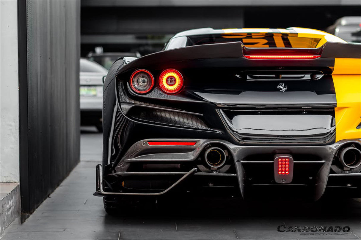 2019-2024 Ferrari F8 MSY Style Autoclave Carbon Fiber Trunk Spoiler