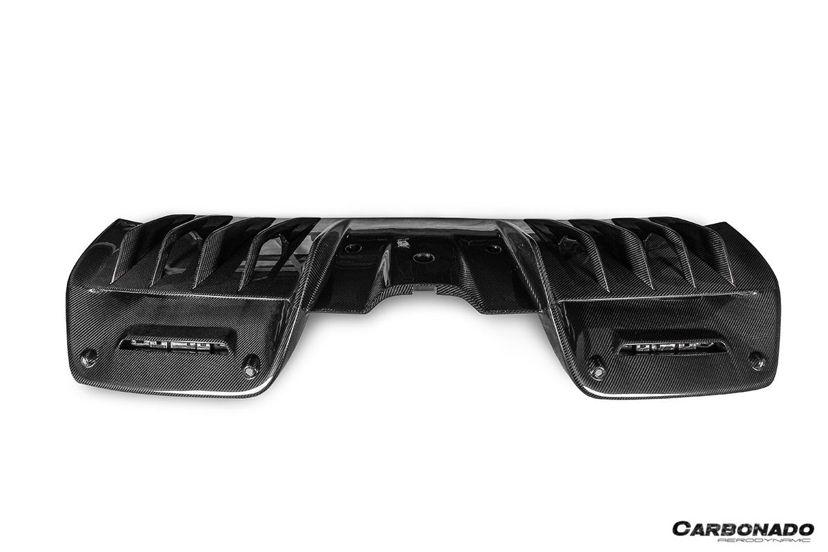 2020-UP Ferrari SF90 Stradale OE Style Autoclave Carbon Fiber Rear Diffuser
