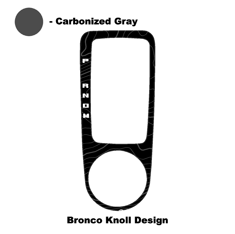 Topo Automatic Shifter Overlay (Printed Series) - 2021+ Bronco Automatic