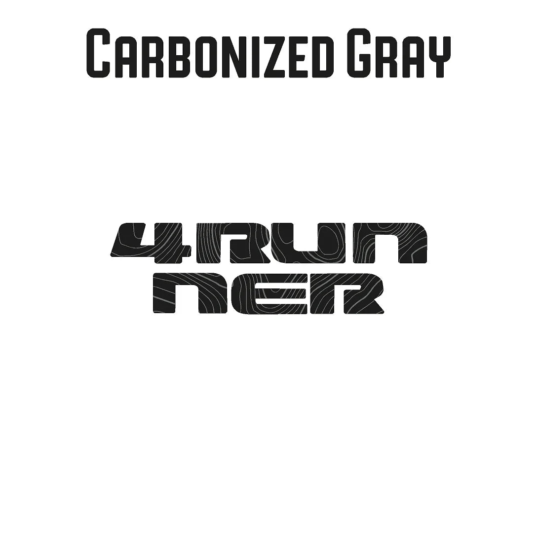 4RUNNER Topographic Rear Liftgate Emblem Overlays - 2025+ 4Runner