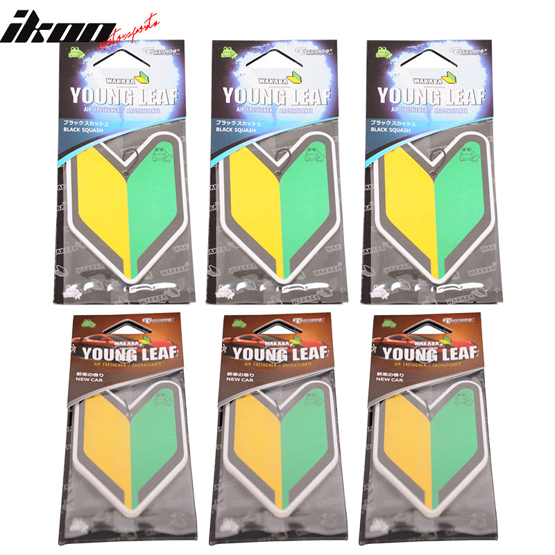 Young Leaf Air Freshener Squash New Car Scent Car Auto Home Office