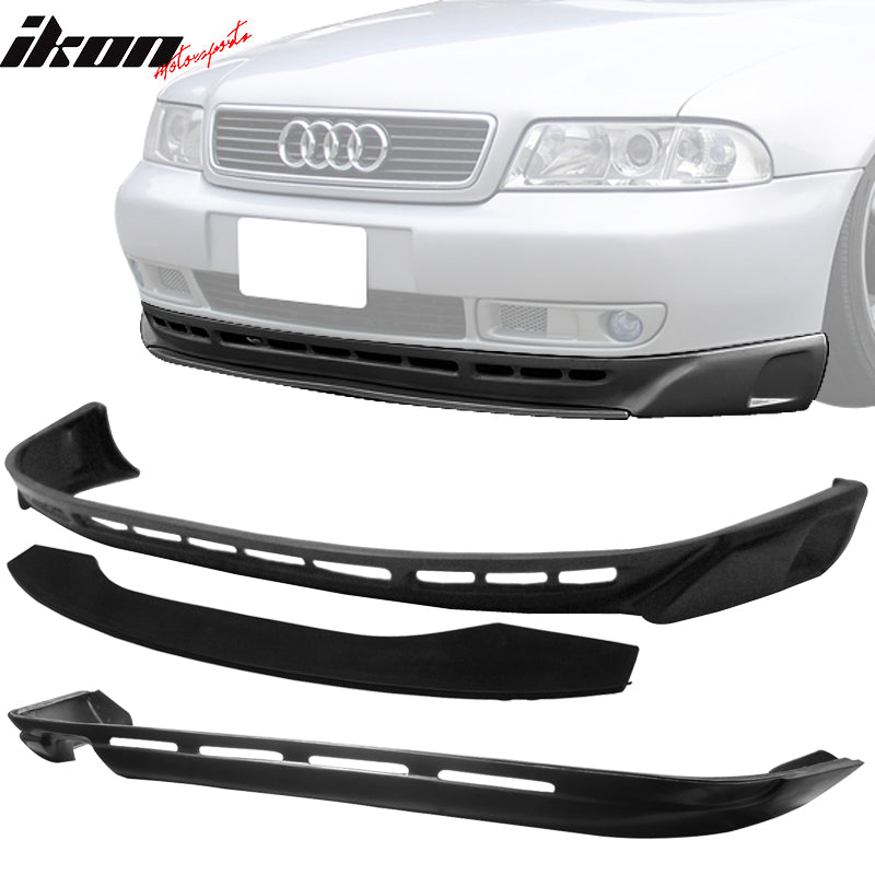 Fits 96-01 Audi A4 Type A Front + Rear Bumper Lip PU