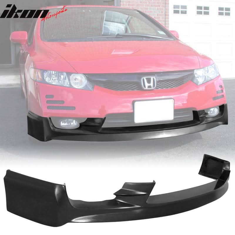 2009-2011 Honda Civic Mugen Front Lip PU Rear Lip PP LED Brake Lamp