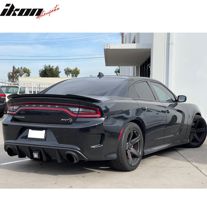 2015-2023 Dodge Charger Rear Bumper Diffuser w/ LED Brake Light Lamp