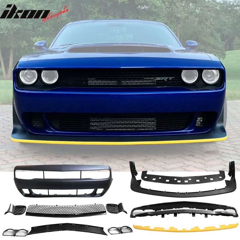 2015-2023 Dodge Challenger Front Bumper W/ Grill Unpainted PP