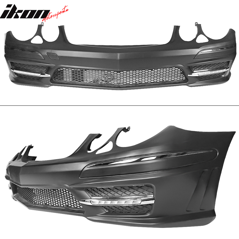 2007-2009 Mercedes-Benz W211 E Class Front Bumper with Grille LED DRL