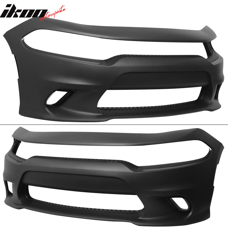 2015-2023 Dodge Charger Front Bumper + Foglights + 2019 Grilles PP