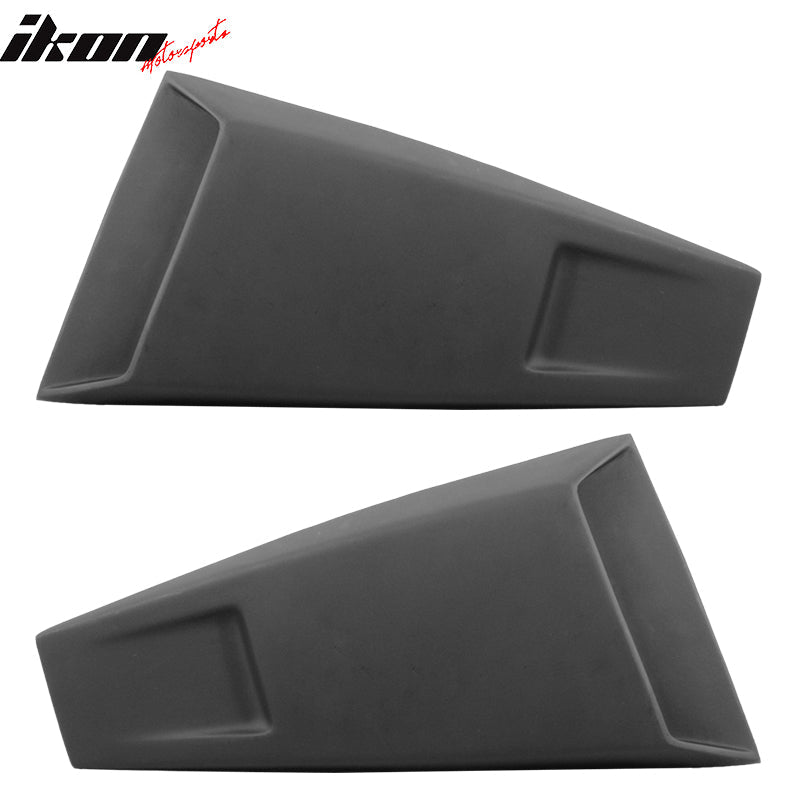 2005-2014 Ford Mustang Rear Window Louvers Side Vent Scoops ABS PU