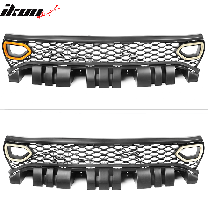 2015-2023 Dodge Charger Front Bumper Cover Yellow Splitter Grille PP