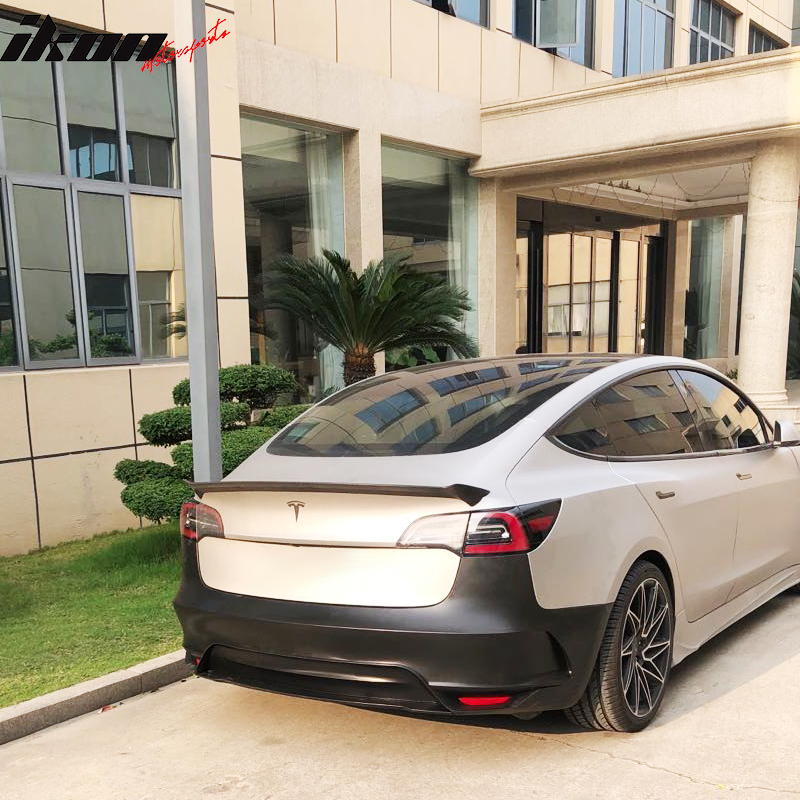 2017-2023 Tesla 3 Unpainted Black Front Bumper Guard Rear Bumper PP