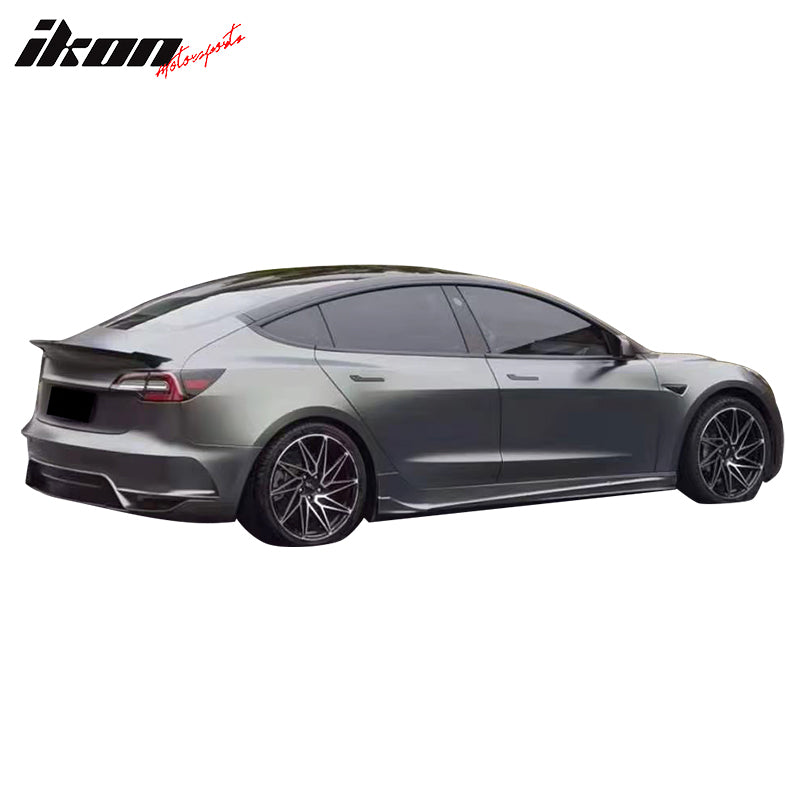 2017-2023 Tesla Model 3 IKON Style Rear Bumper Cover W/Reflectors PP