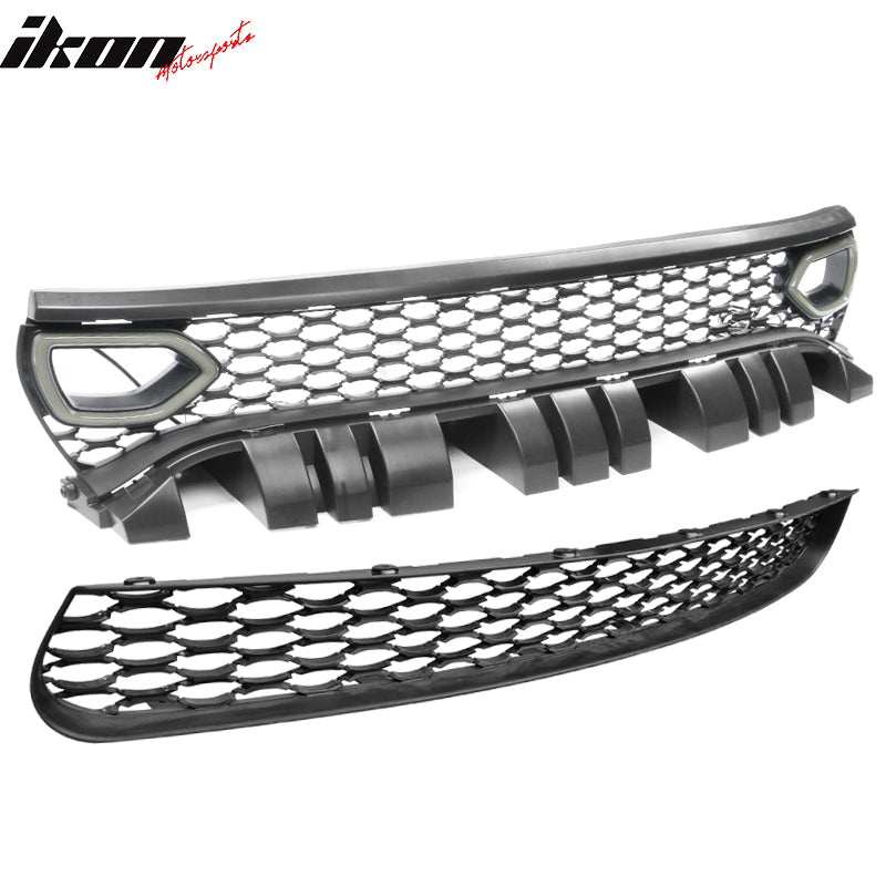 2015-2023 Dodge Charger Front Bumper Cover Yellow Splitter Grille PP