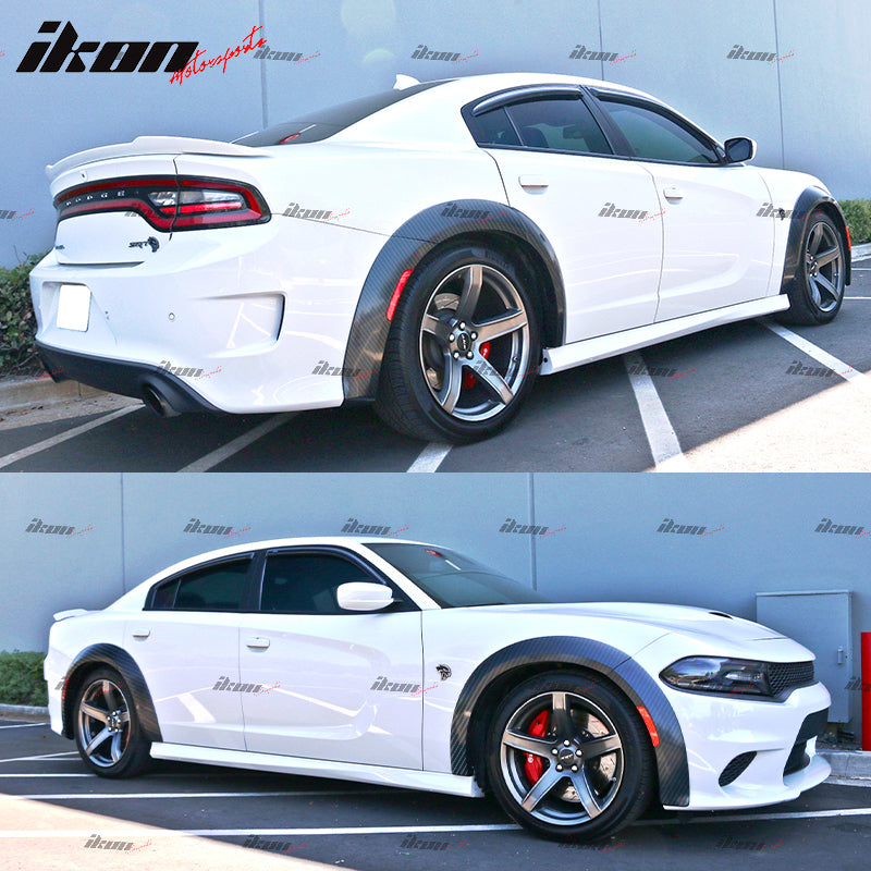 2015-2023 Dodge Charger SRT Widebody Front Bumper Lip Fender Flare ABS