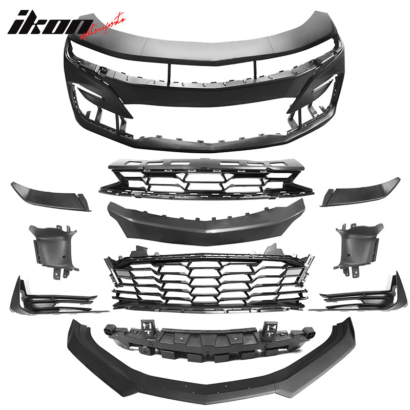2019-2024 Chevrolet Camaro 19 SS Style Unpainted Front Bumper Cover