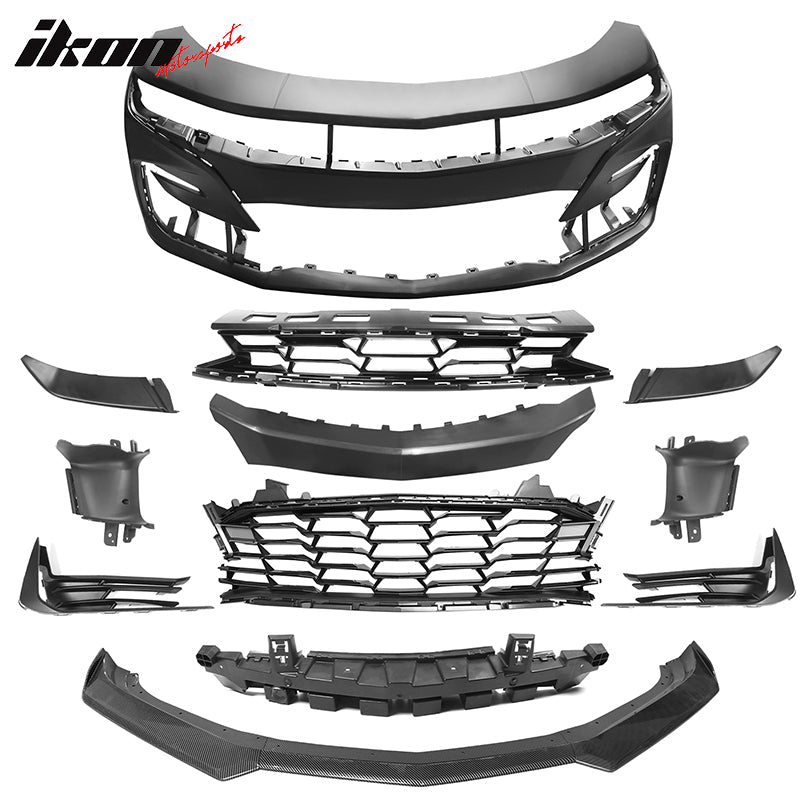 2019-2024 Chevrolet Camaro 19 SS Style Unpainted Front Bumper Cover