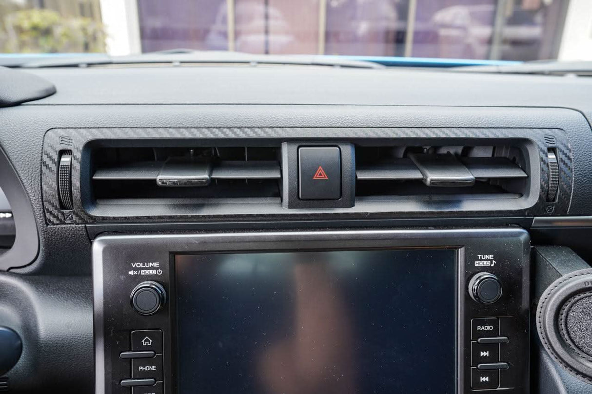 Center AC Vent Trim 3D Carbon Overlays - 2022+ BRZ / GR86