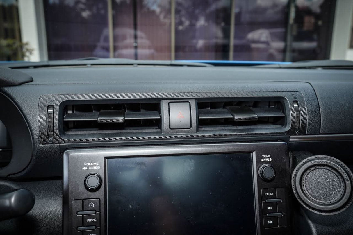 Center AC Vent Trim 3D Carbon Overlays - 2022+ BRZ / GR86