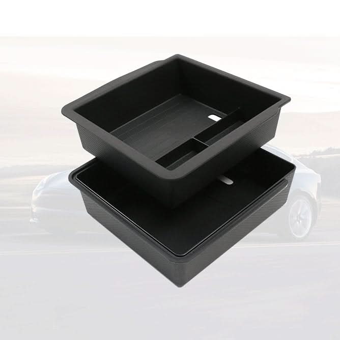 Double-Layer Center Armrest Storage Box for Model 3 Highland/Y Juniper | 3 Colors