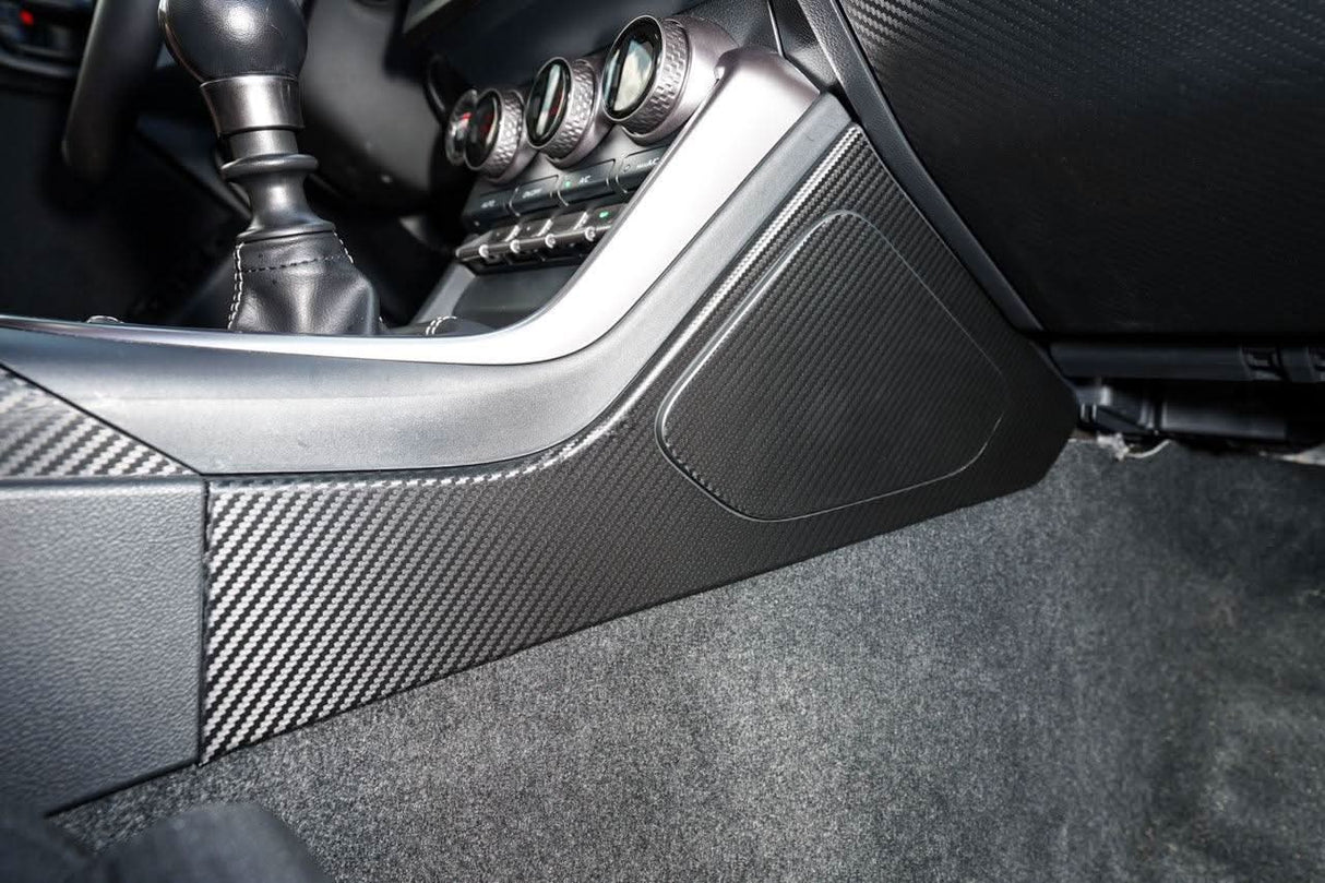 Center Console Side Trim Protector 3D Carbon Overlays - 2022 BRZ / GR86
