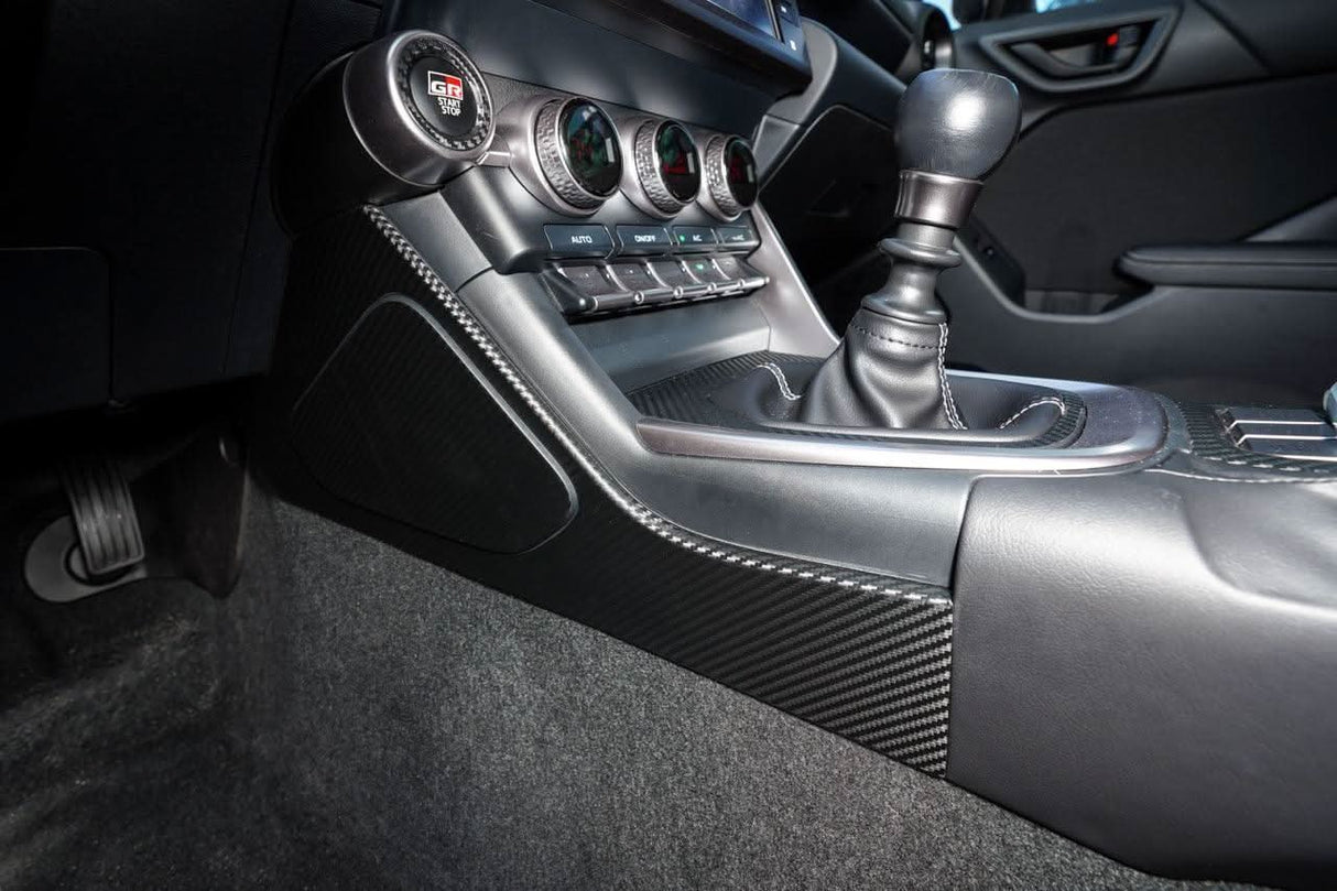 Center Console Side Trim Protector 3D Carbon Overlays - 2022 BRZ / GR86