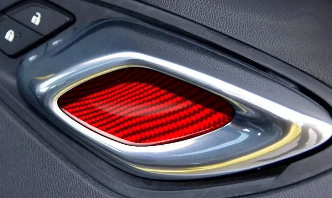 Chevrolet Camaro 2016-2024 Real Carbon Fiber Interior Door Handle Overlay