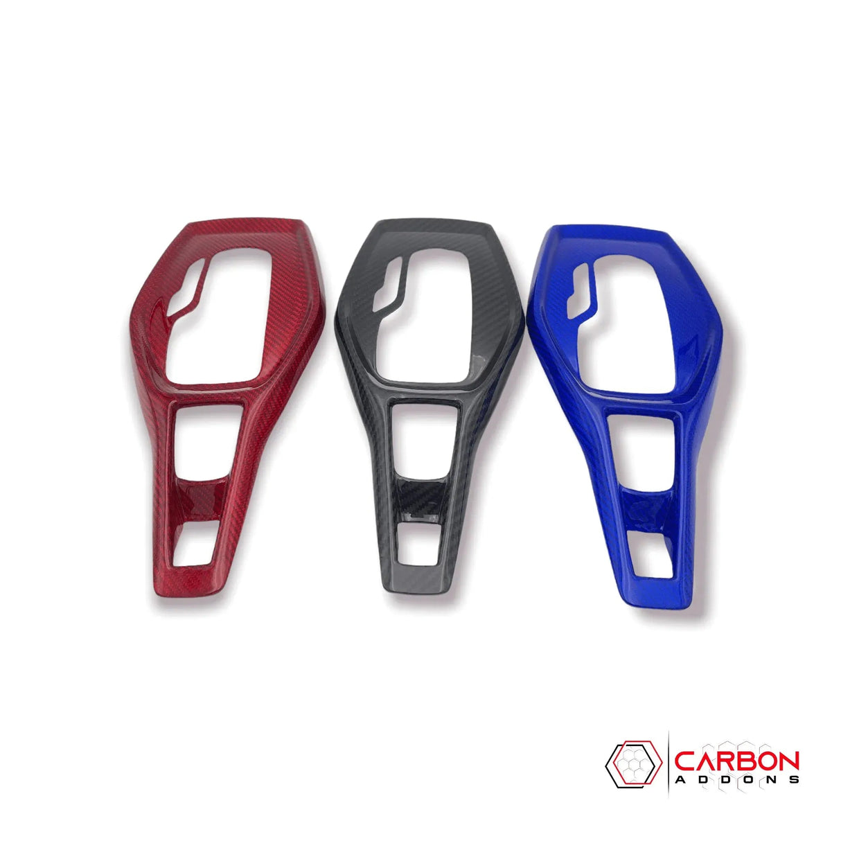 Chevy Camaro 2016-2024 Real Carbon Fiber Gear Shift Chrome Trim Delete Cover