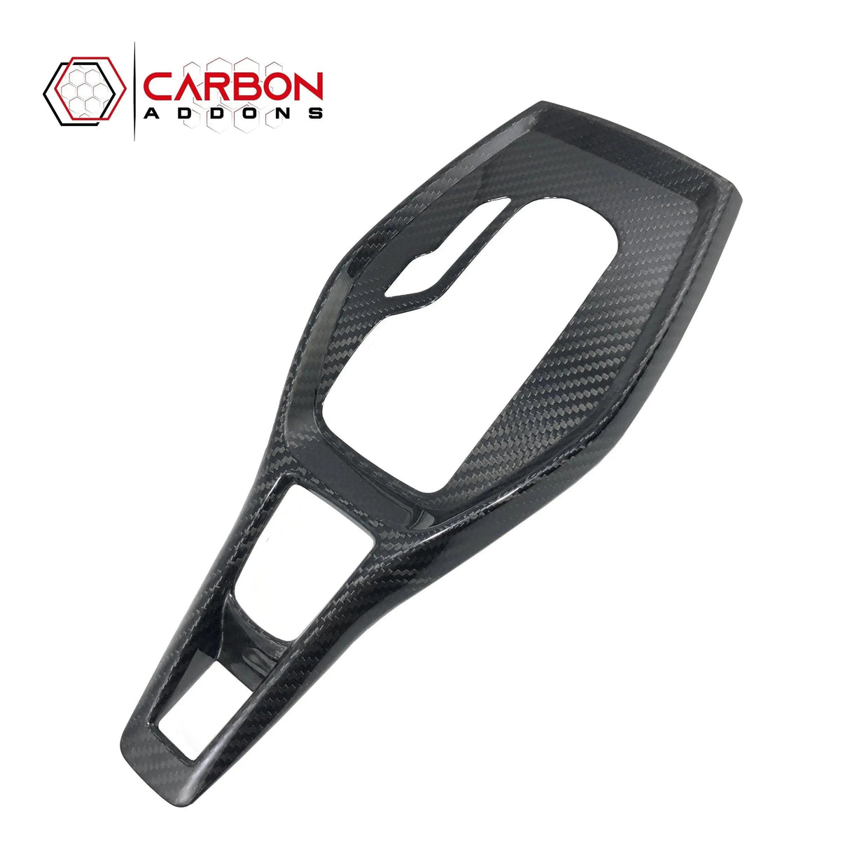 Chevy Camaro 2016-2024 Real Carbon Fiber Gear Shift Chrome Trim Delete Cover