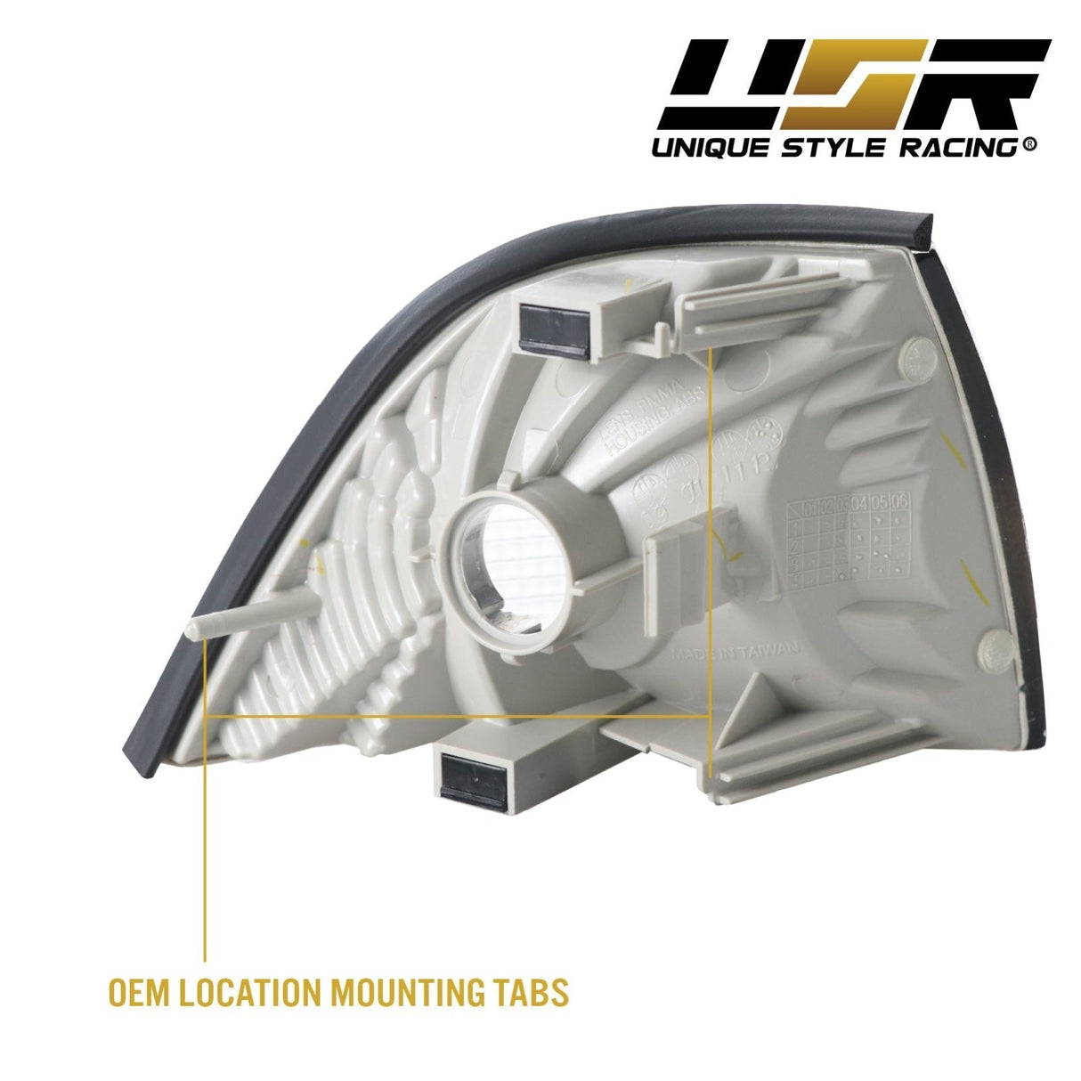 1992-1999 BMW E36 2D/Cabrio Darker Smoke Corner Lights