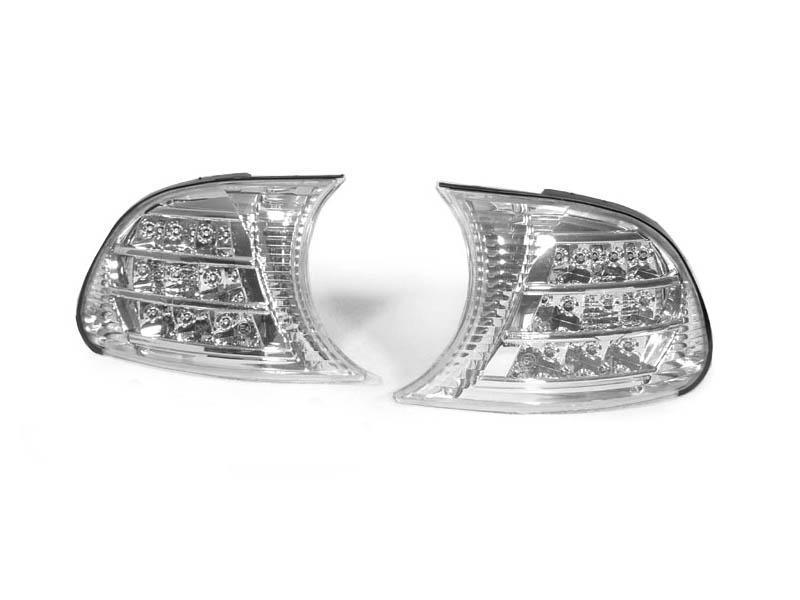 1999-2001 BMW E46 Crystal Smoke White LED Corner Lights