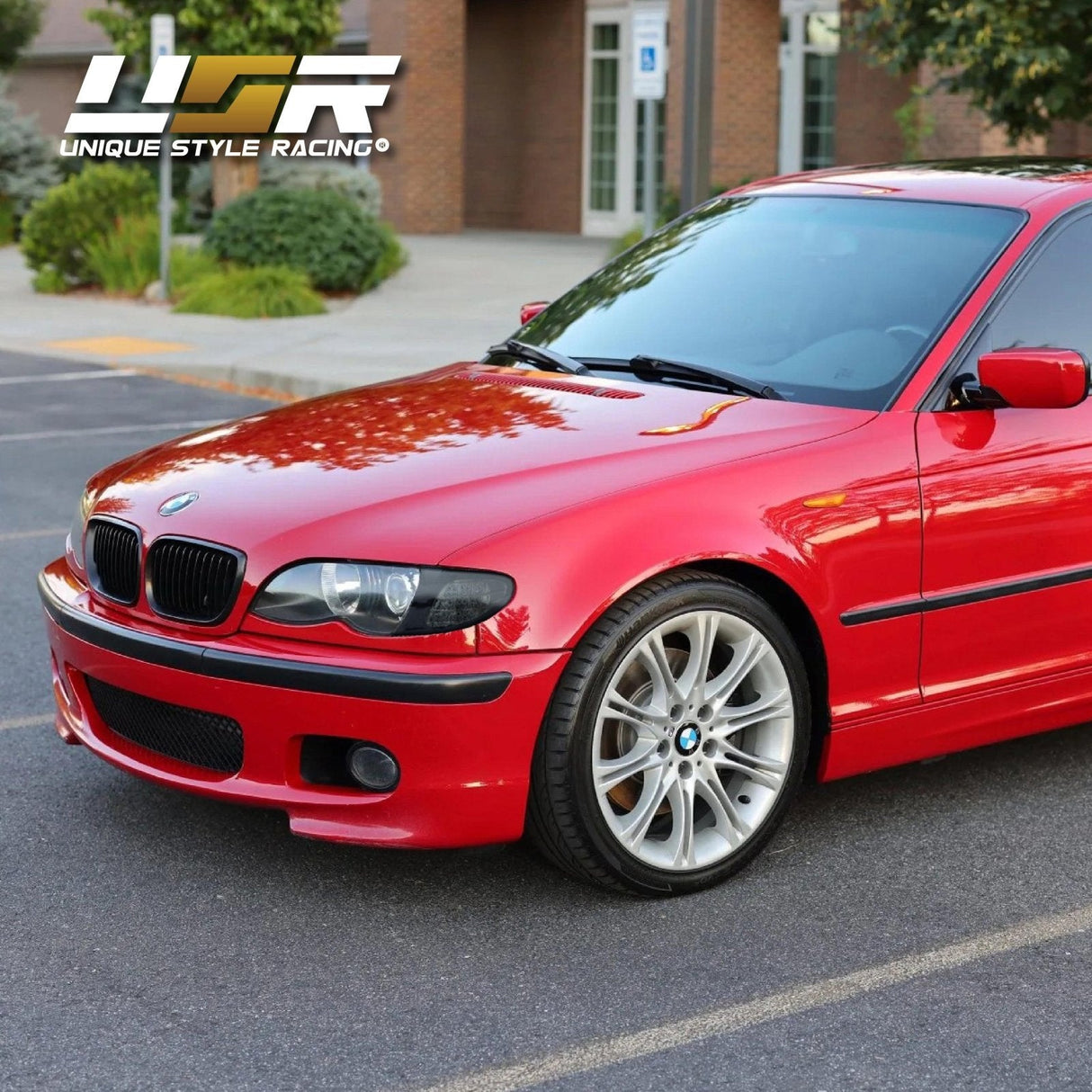 2002-2005 BMW E46 Black Smoke Corner Lights with Amber LED