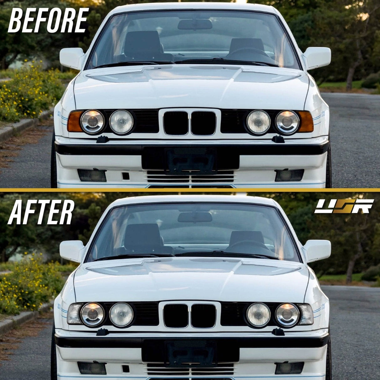 1989-1996 Bmw E34 Clear Corner Lights