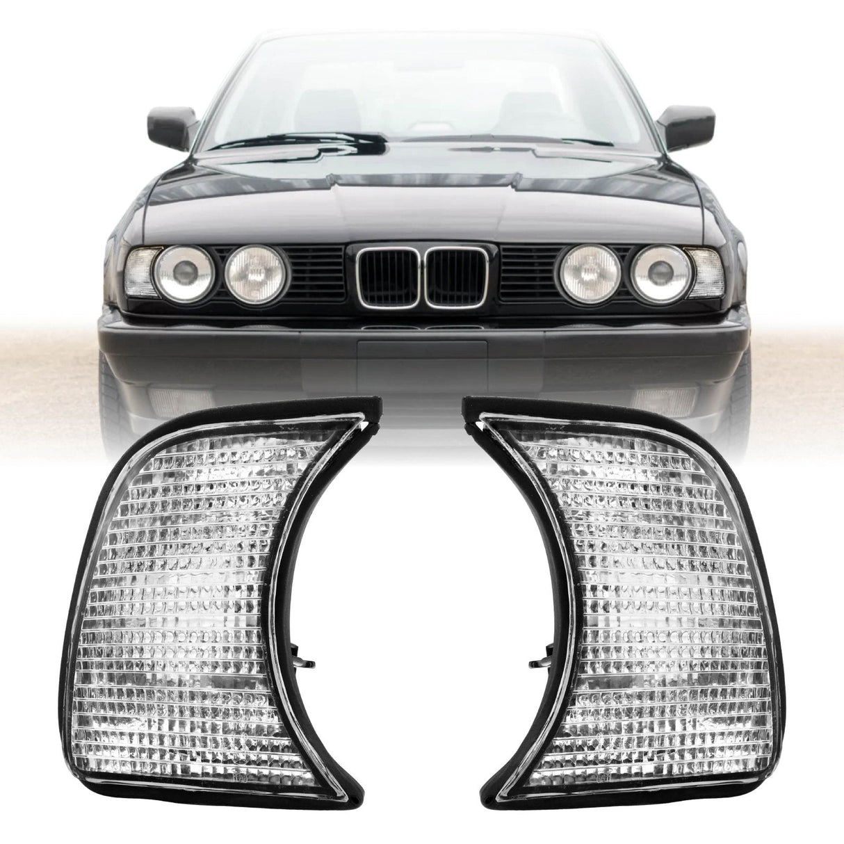 1989-1996 Bmw E34 Clear Corner Lights