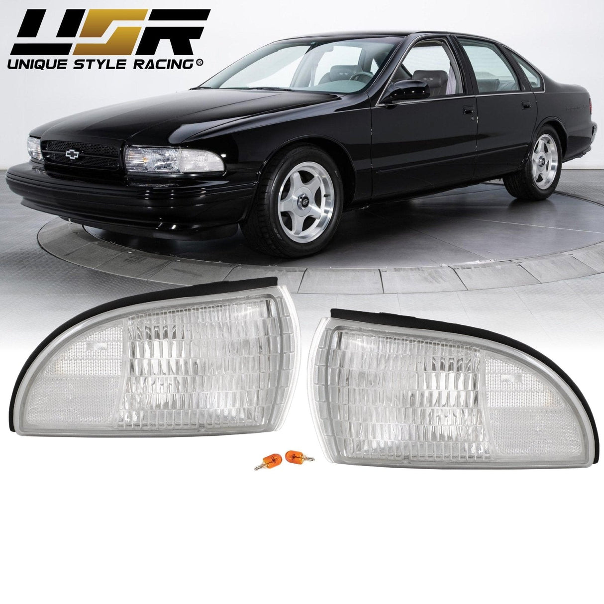 1991-1996 Chevrolet Impala & Caprice Clear Corner Lights