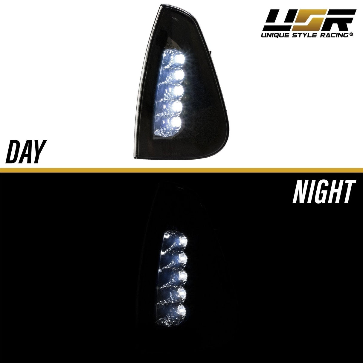 2006-2010 Dodge Charger Black Smoke Corner Light - White Led