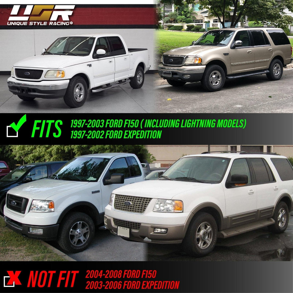 2001-2003 Ford F-150 SVT Lightning Style Clear Corner Lights
