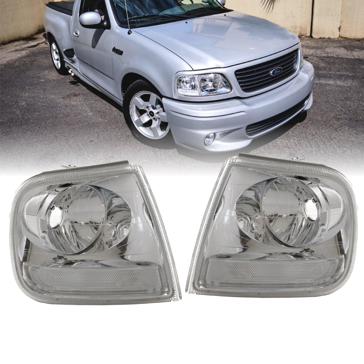 2001-2003 Ford F-150 SVT Lightning Style Clear Corner Lights