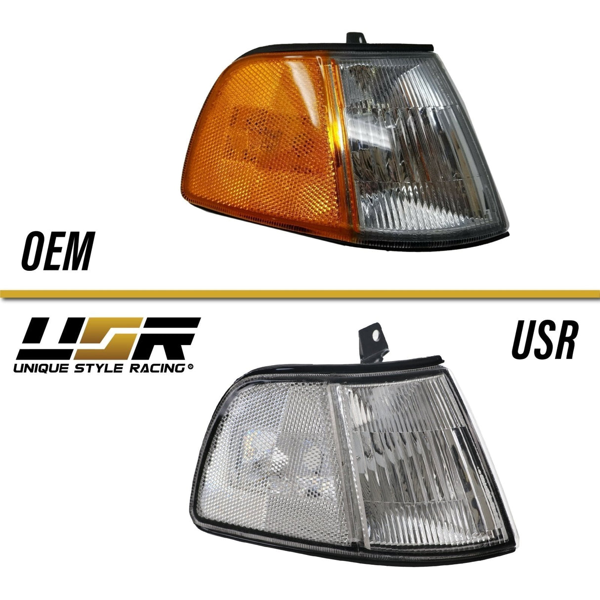 1990-1991 Honda Civic 3D USDM Style Smoke Corner Lights