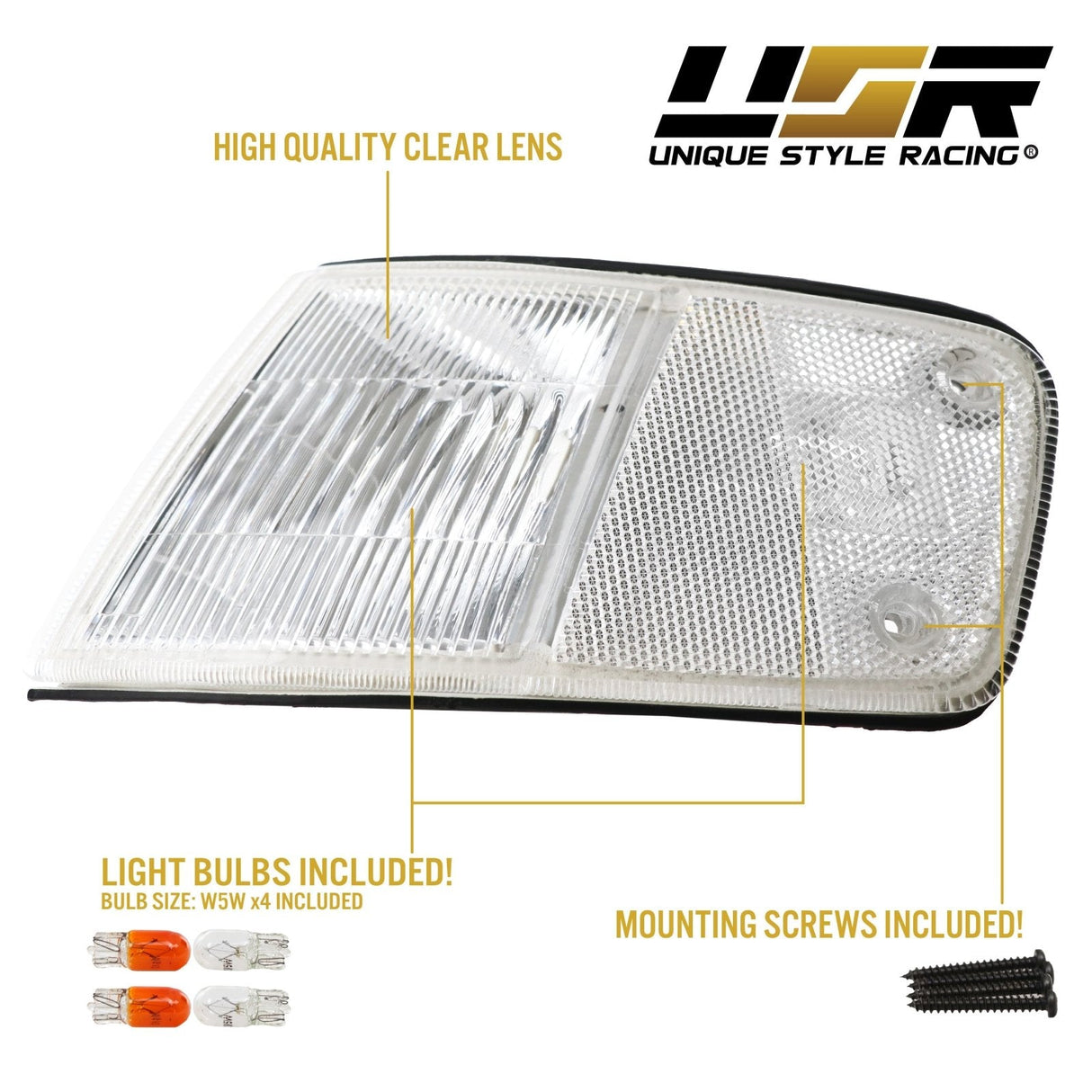 1988-1989 Honda CRX USDM Amber Corner Lights