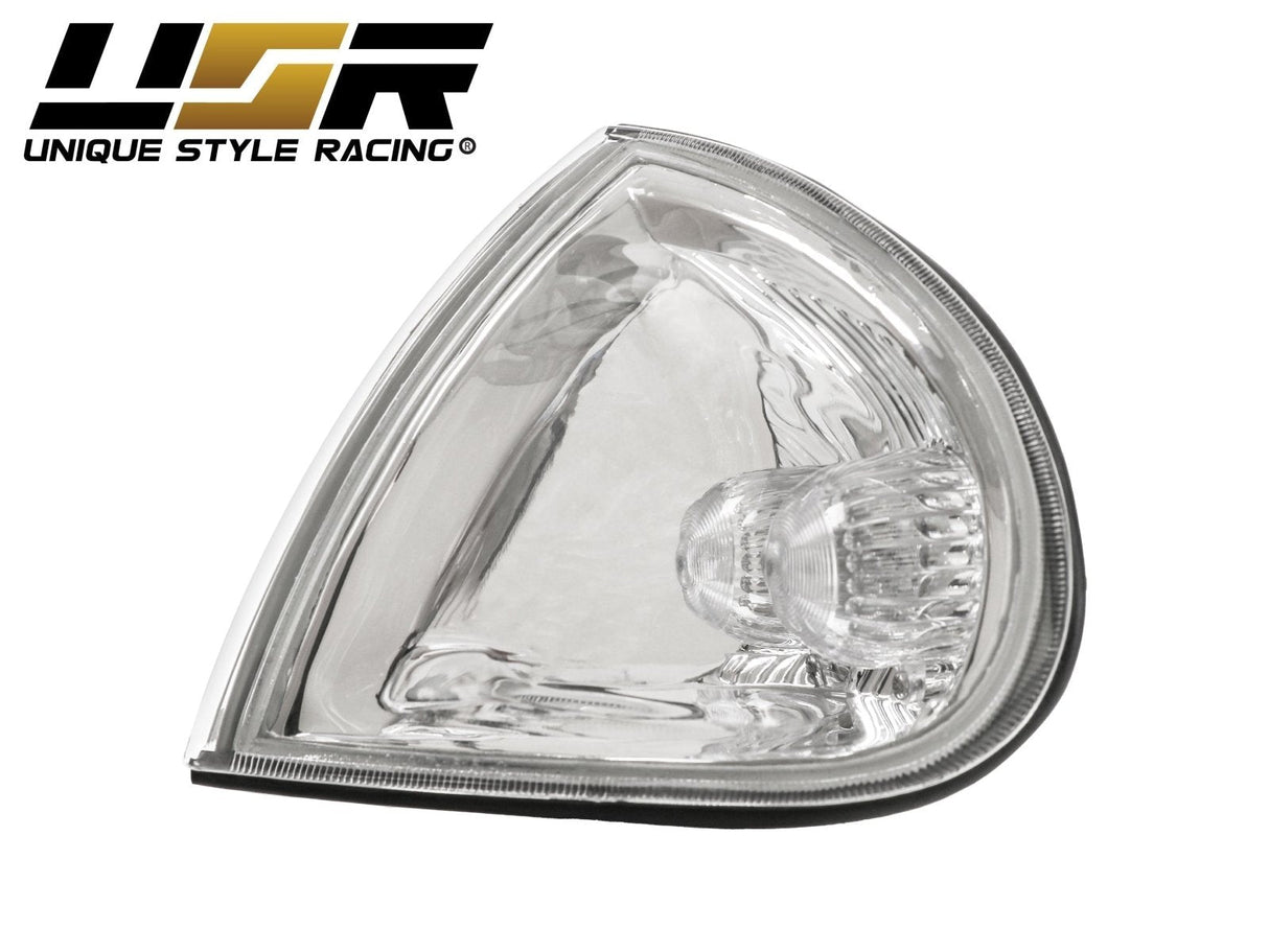 1993-1997 Honda Del Sol Black Clear Corner Lights