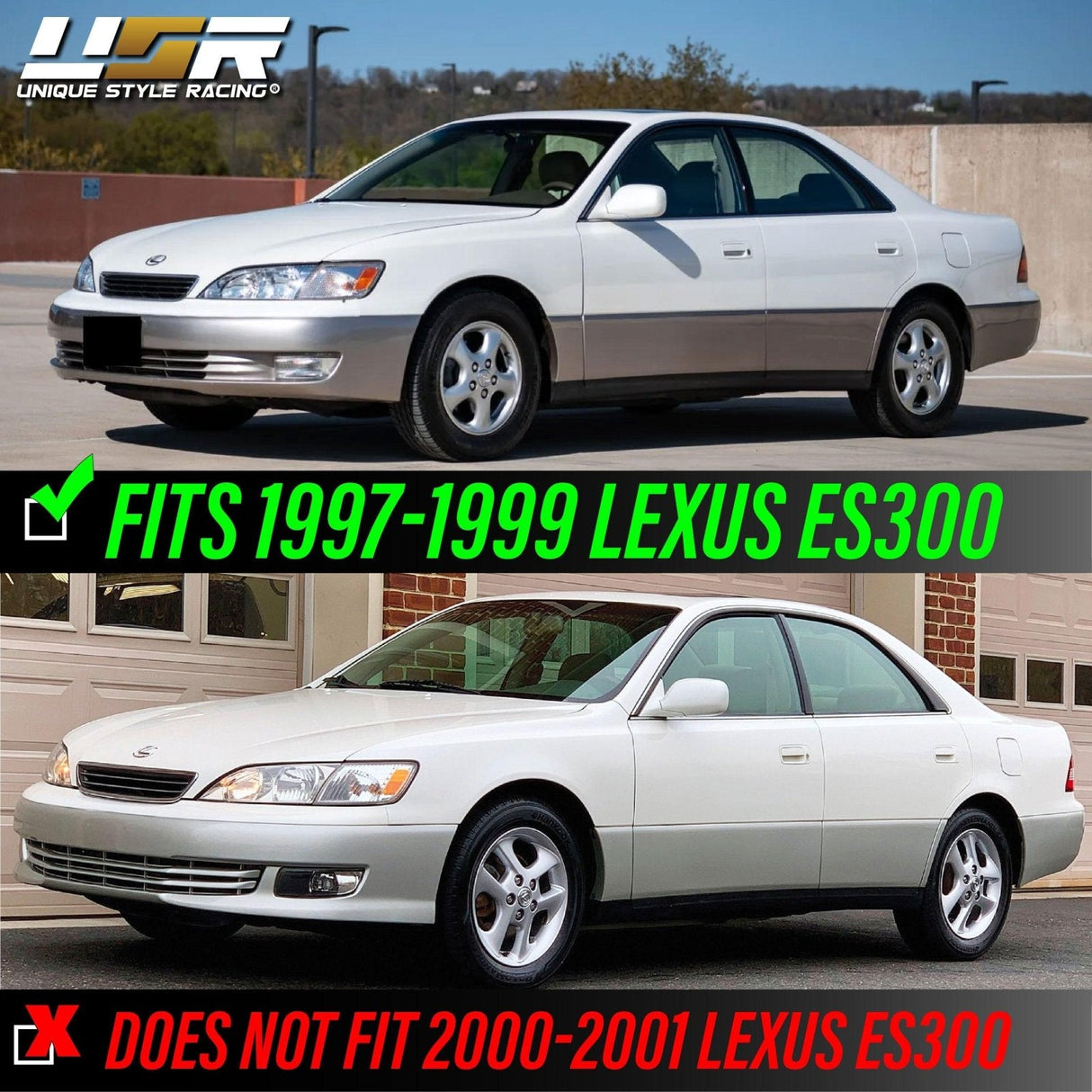 1997-1999 Lexus ES300 Clear Corner Lights