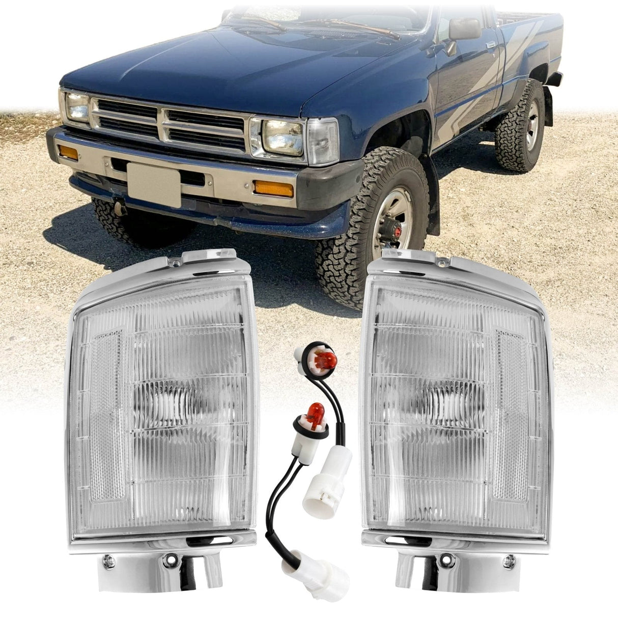84-89 Toyota 4Runner / 84-86 Pickup Clear Corner Lights