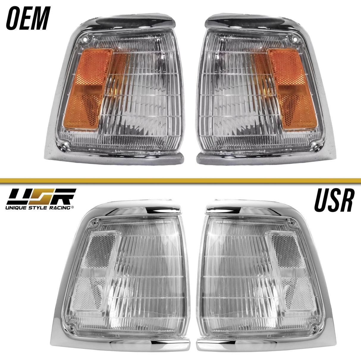 1989-1991 Toyota Pickup 2WD Clear Corner Lights