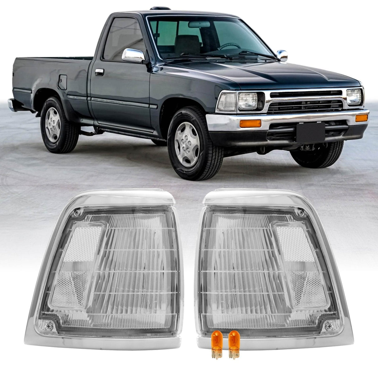 1992-1995 Toyota Pickup 2WD Clear Corner Lights