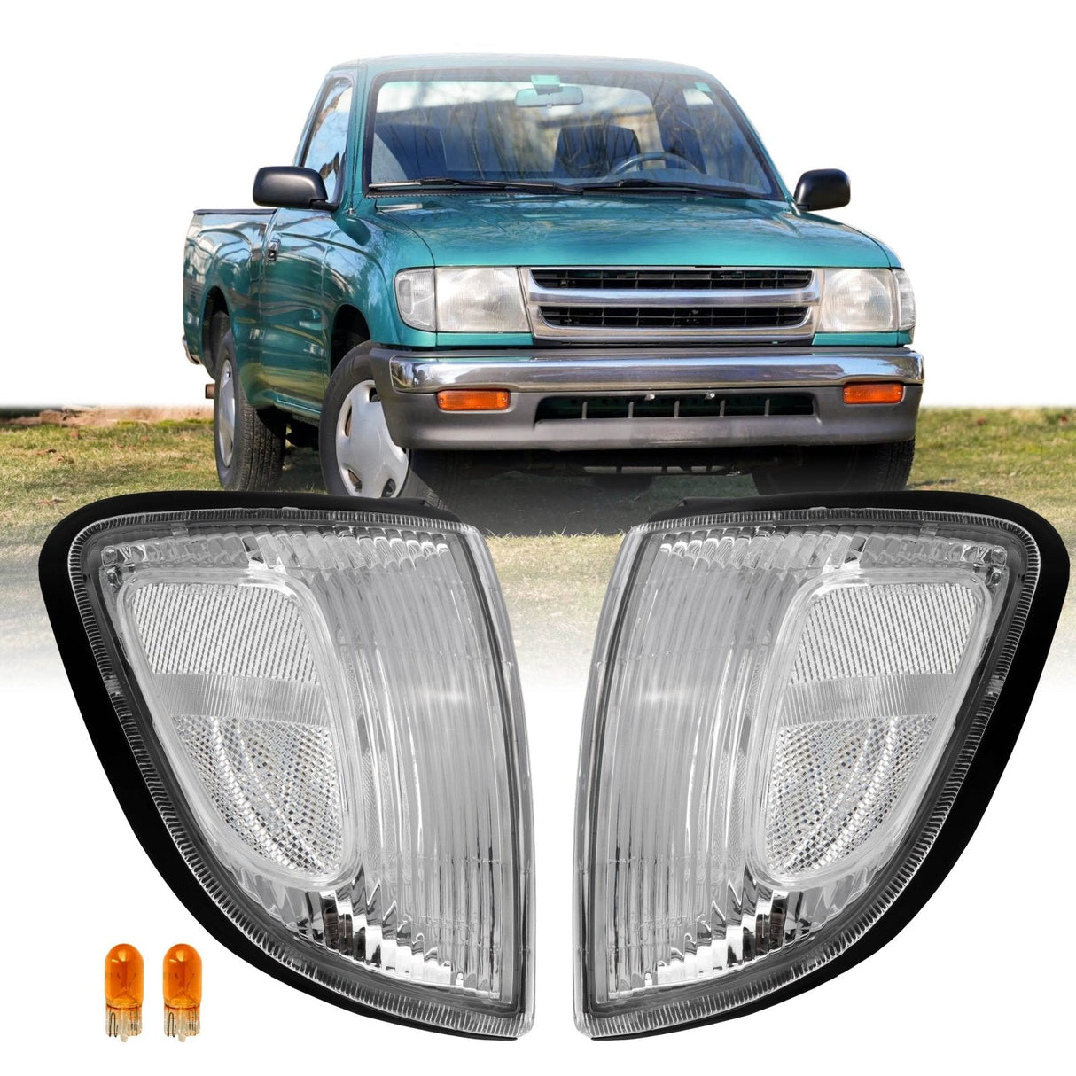 1997-2000 Toyota Tacoma 2wd (Non Pre-Runner Models) All Clear Corner Lights
