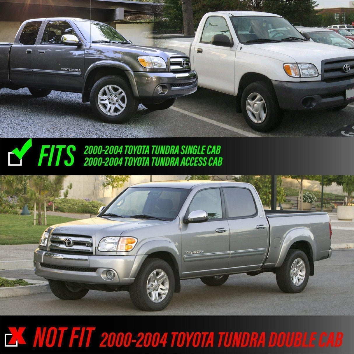 2000-2004 Toyota Tundra Clear Corner Lights
