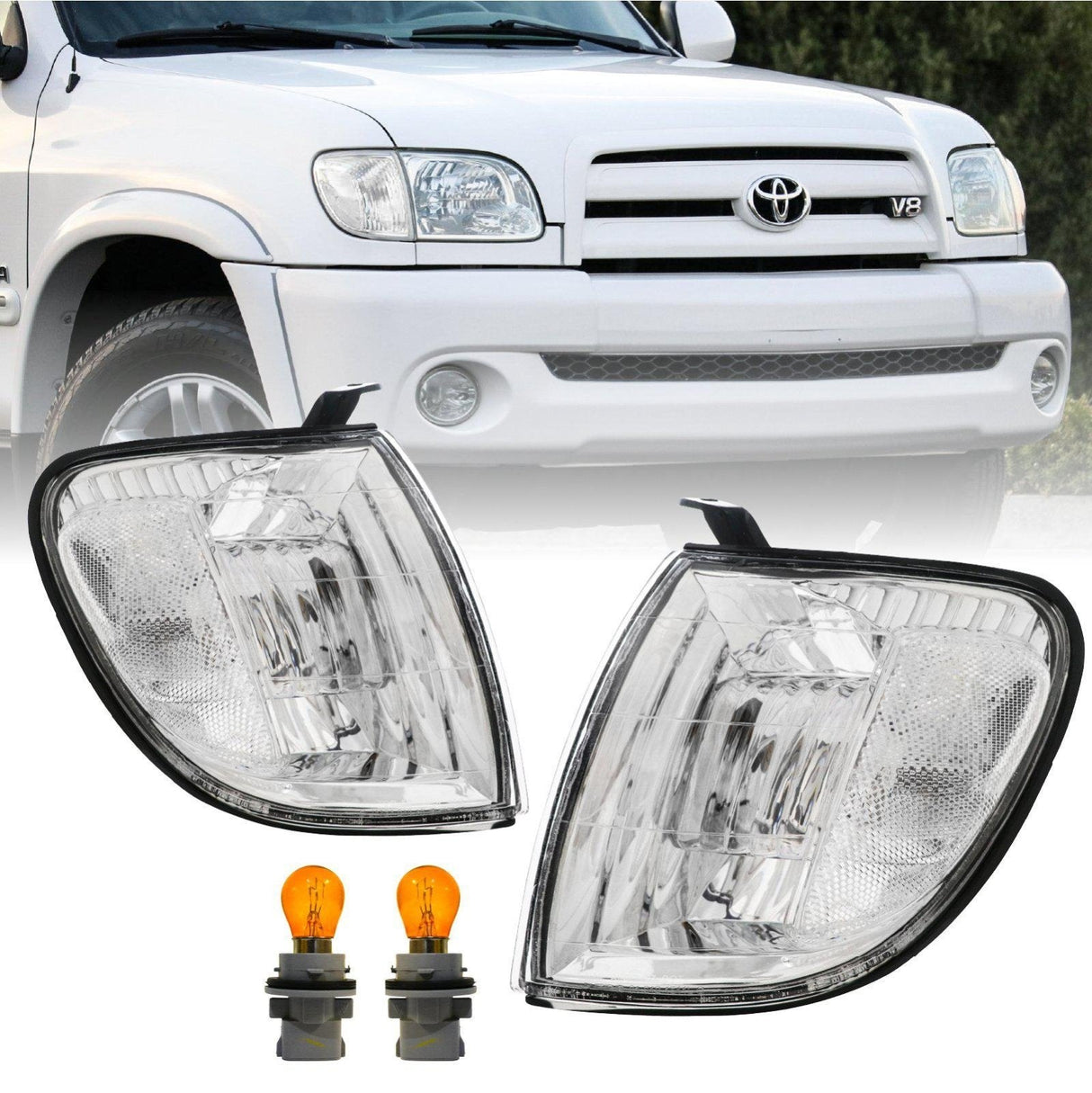 2000-2004 Toyota Tundra Clear Corner Lights