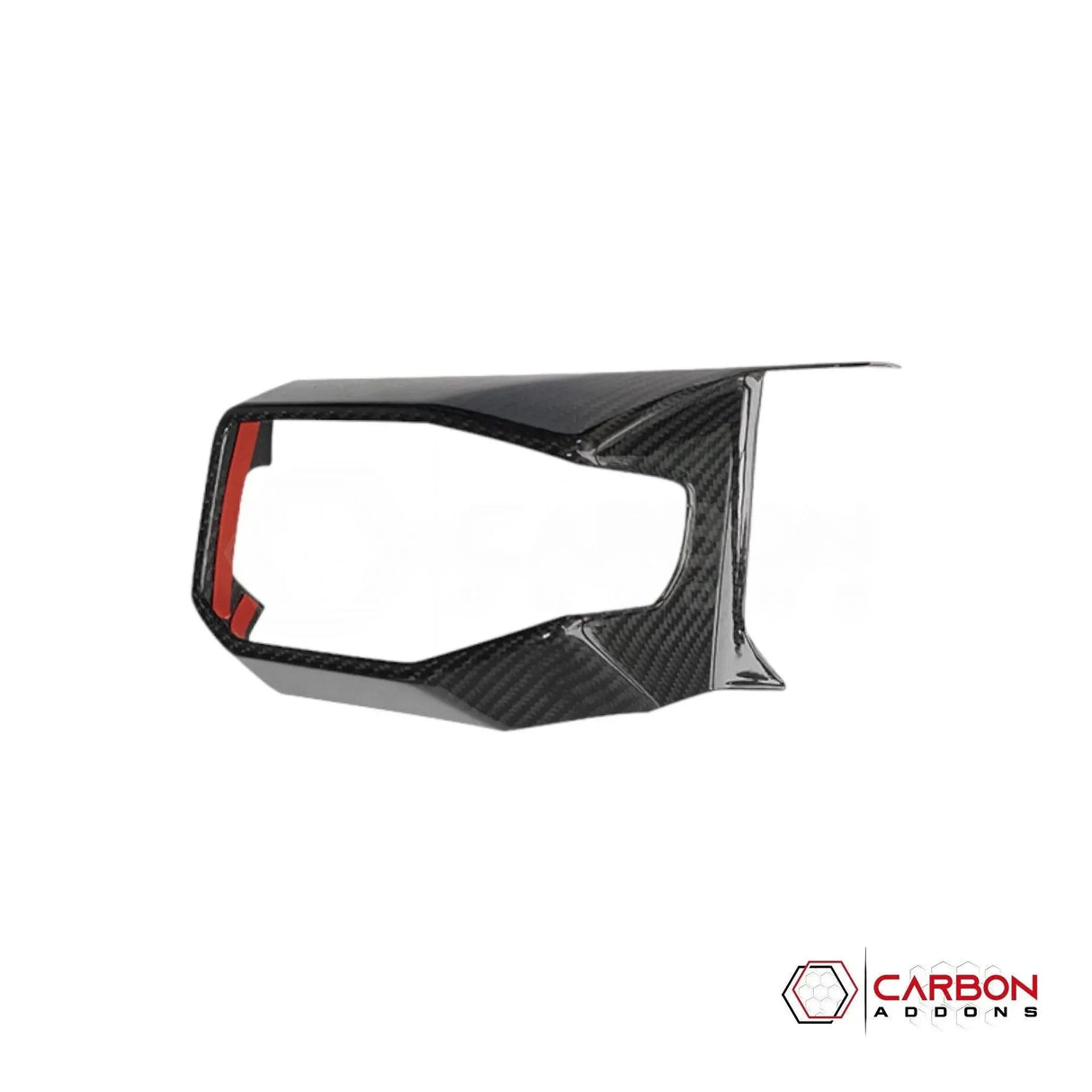 Real Carbon Fiber Driver Side Dashboard Trim Cover for 2024+ Ford Mustang