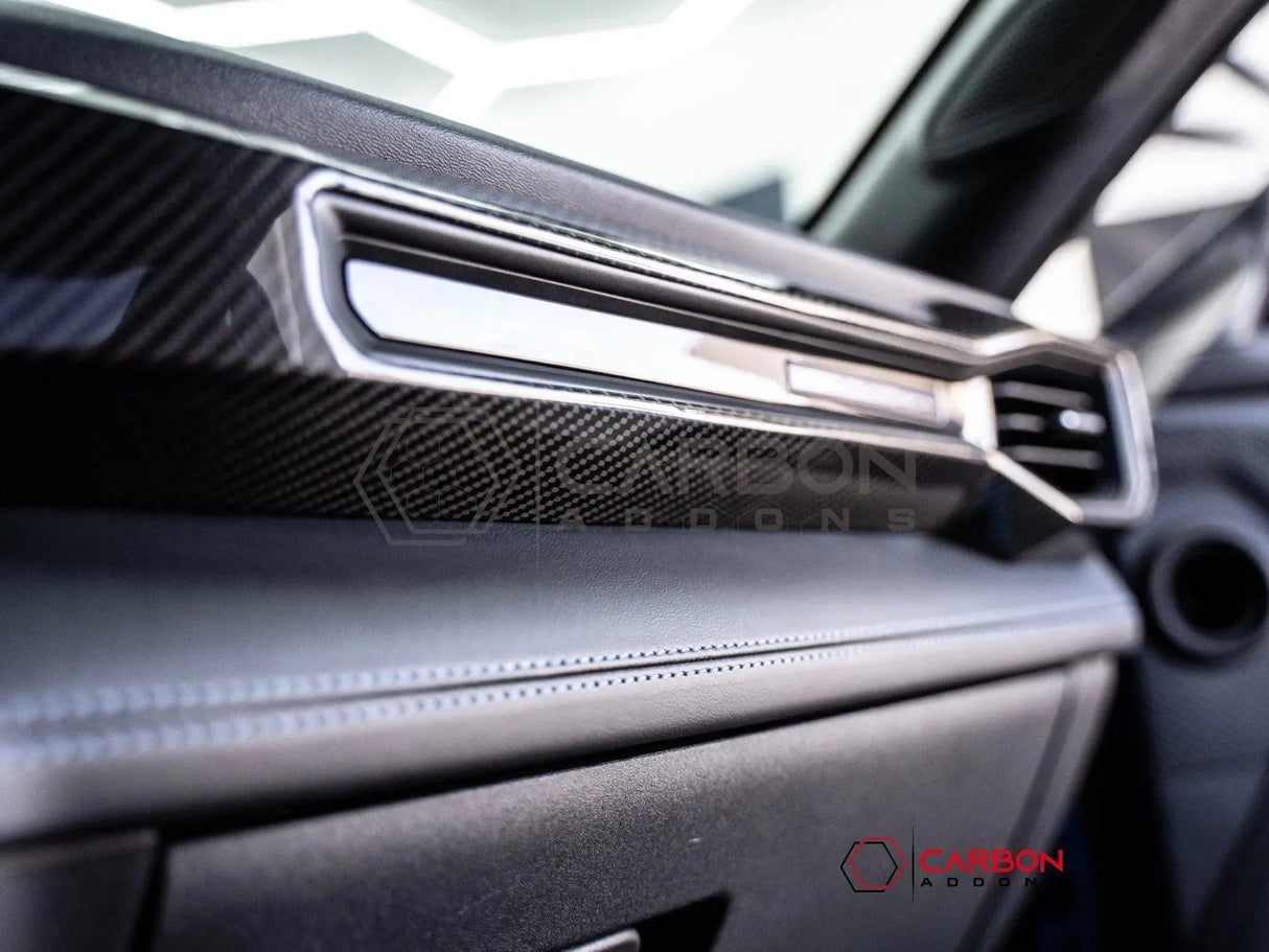 Real Carbon Fiber Passenger Side Dashboard Trim Cover for 2024+ Ford Mustang