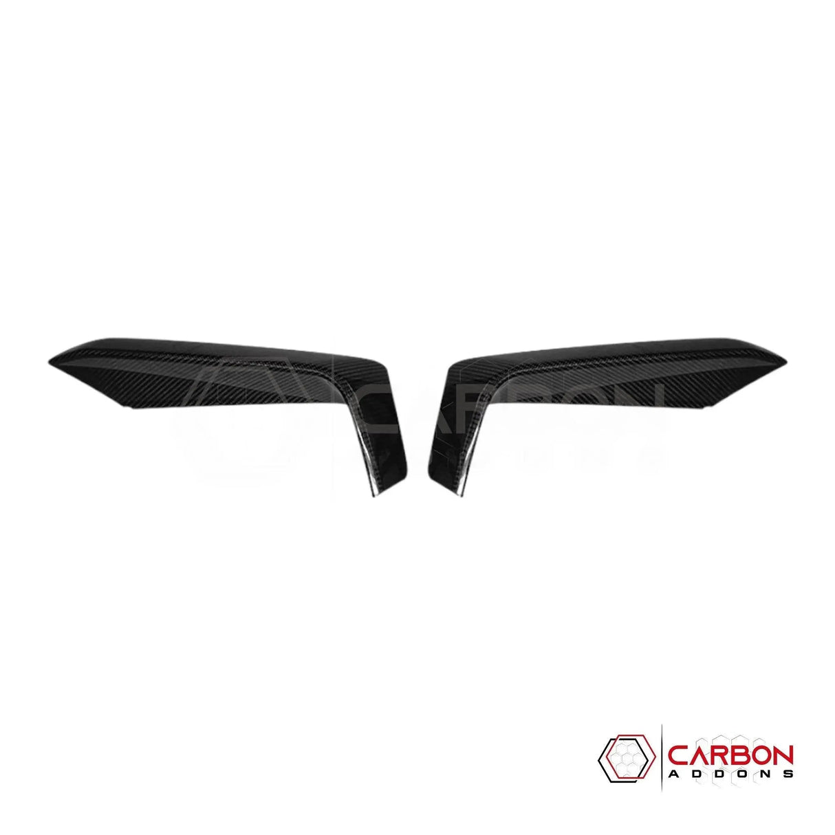 2024+ S650 Mustang EcoBoost Real Carbon Fiber Bumper Grill Trim Covers