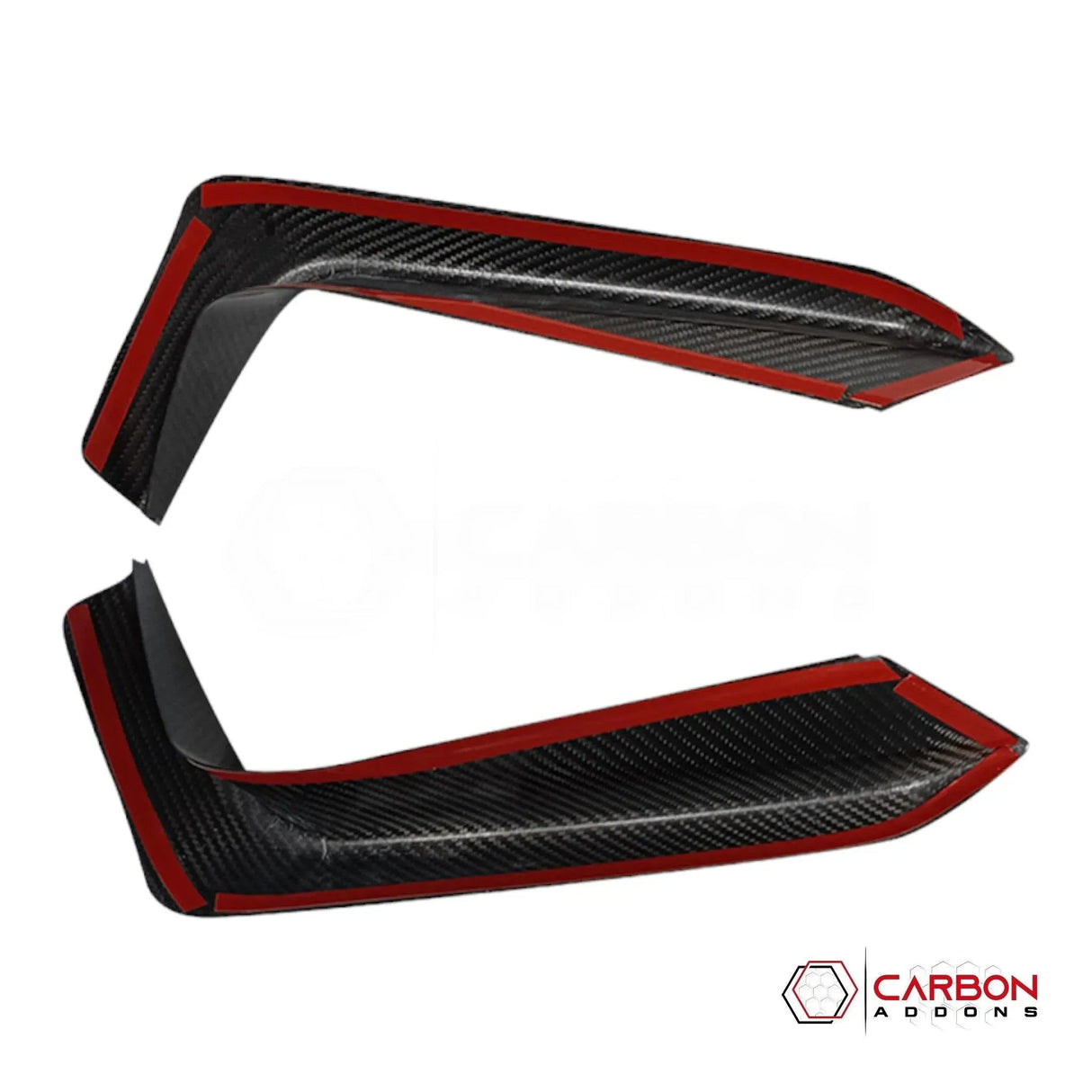 2024+ S650 Mustang EcoBoost Real Carbon Fiber Bumper Grill Trim Covers